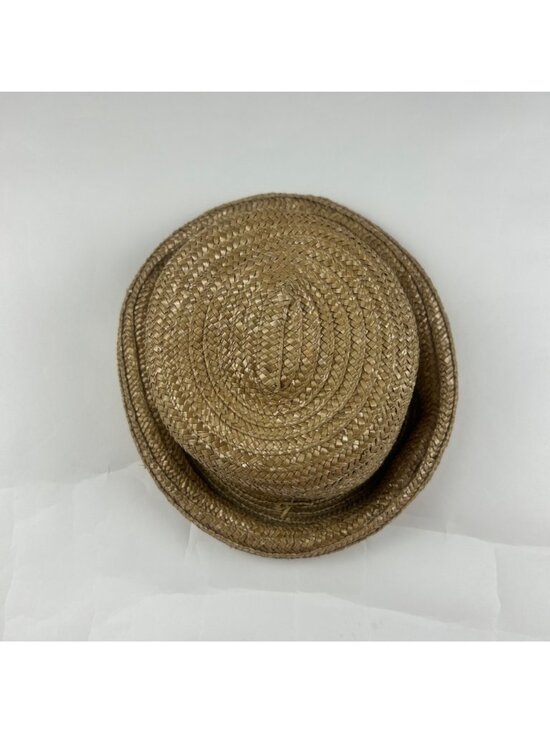 Rolled Brim Woven Straw Hat OS main image 6